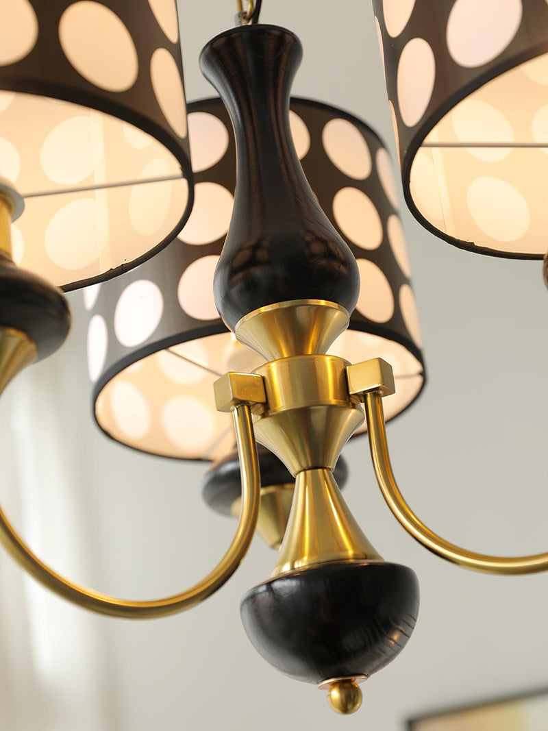 Spotted Shade Chandelier