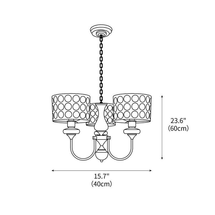 Spotted Shade Chandelier – detail 3