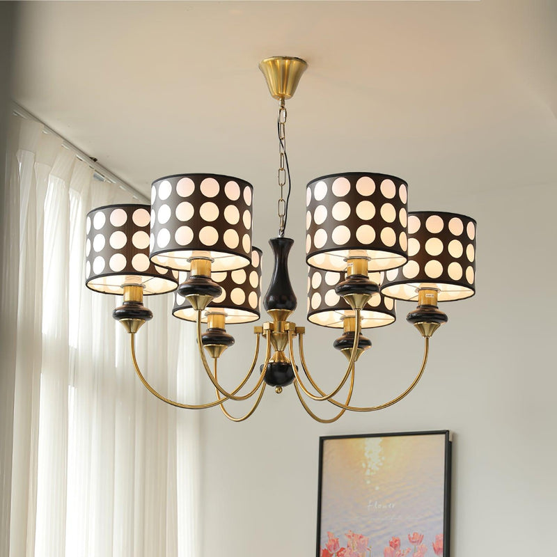 Spotted Shade Chandelier