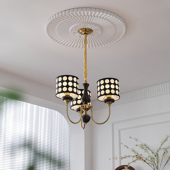Spotted Shade Chandelier