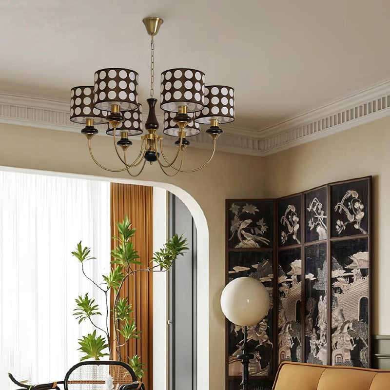 Spotted Shade Chandelier