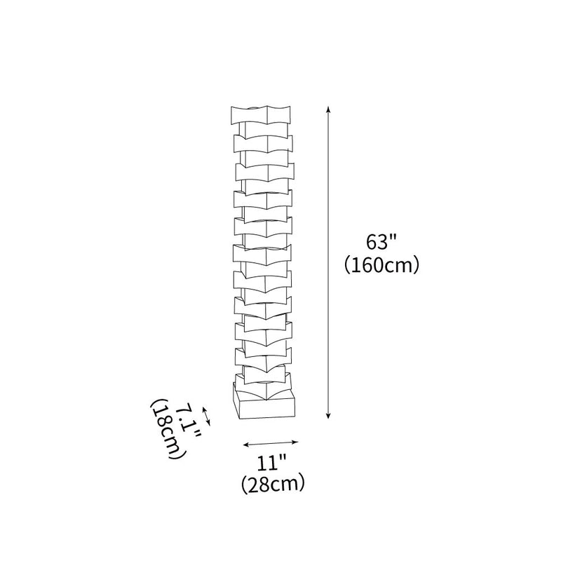 Stacked Alabaster Floor Lamp