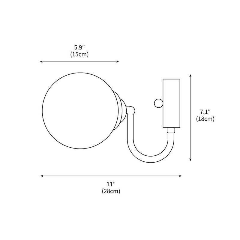 Staggered Glass Sconce 5.9"