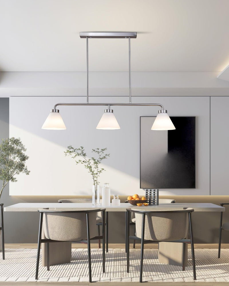 Stephens 3 - Light Modern Linear Chandelier 36.2"