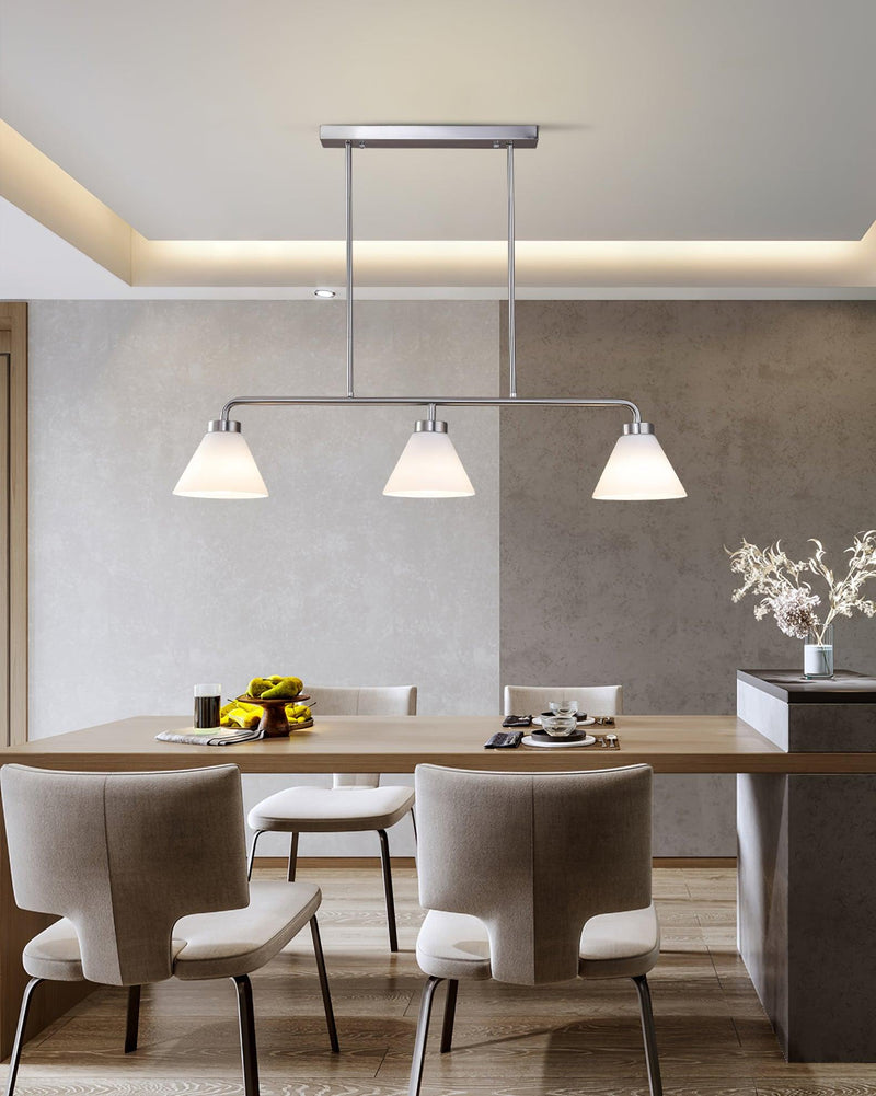 Stephens 3 - Light Modern Linear Chandelier 36.2"