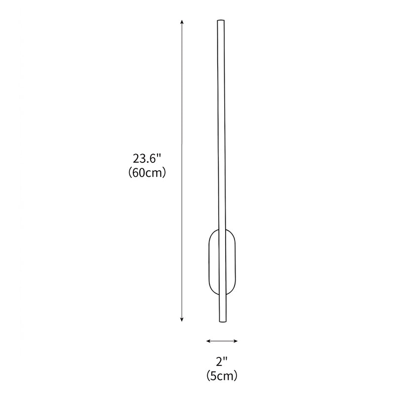 Stick Shaped Metal Sconce