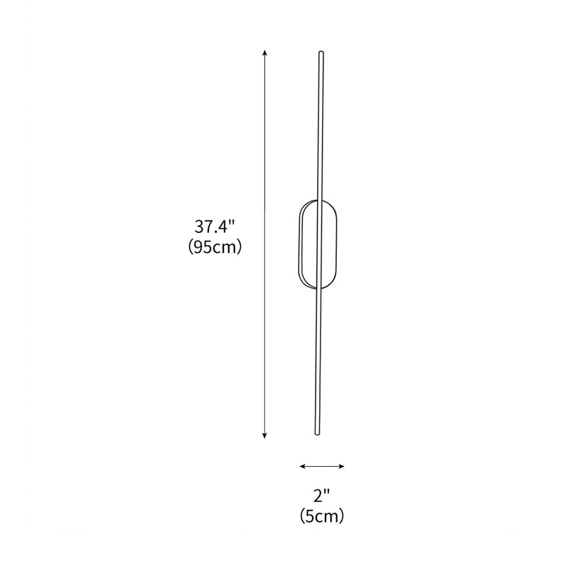 Stick Shaped Metal Sconce