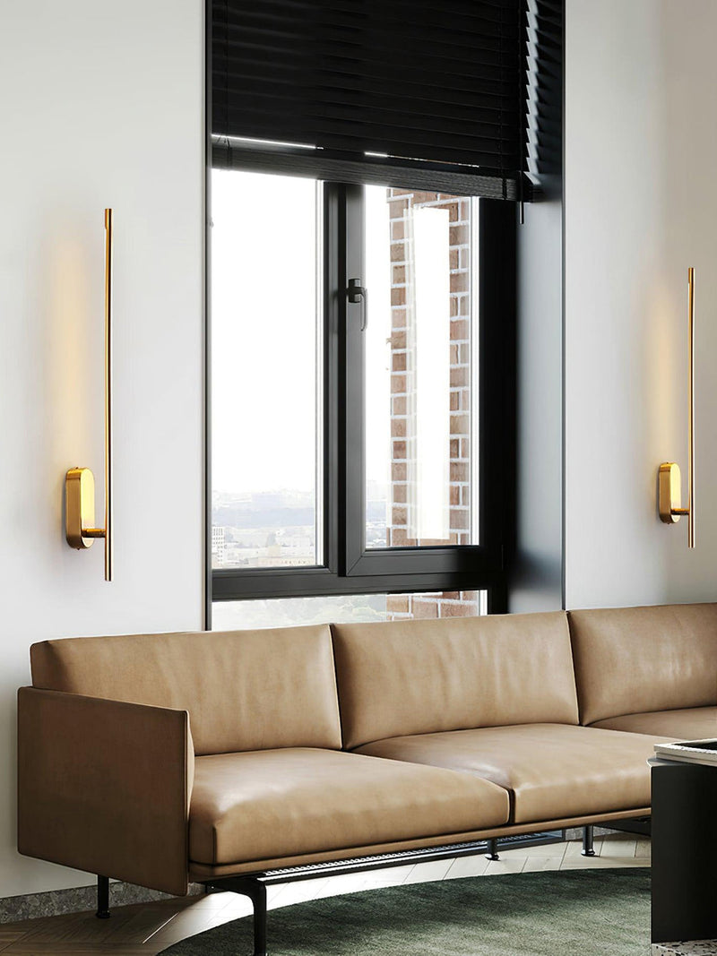 Stick Shaped Metal Sconce