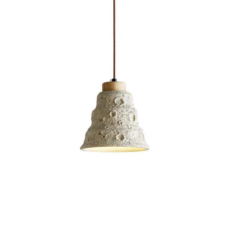 Stone Bell Pendant Light 7.1"