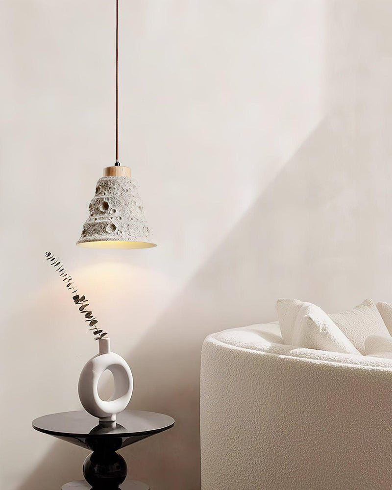 Stone Bell Pendant Light 7.1"