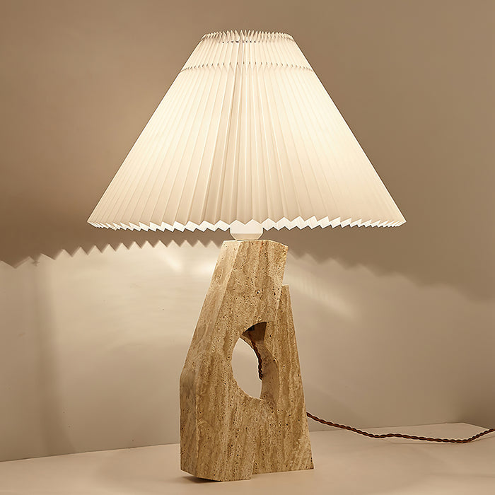 Stone Pillar Table Lamp 16.9"
