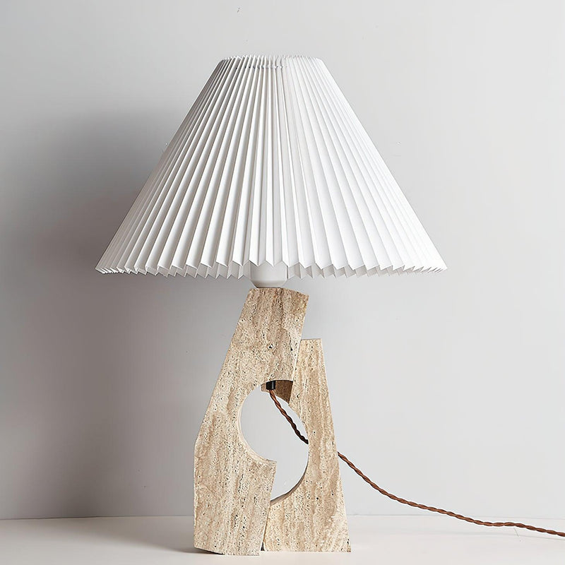 Stone Pillar Table Lamp 16.9"