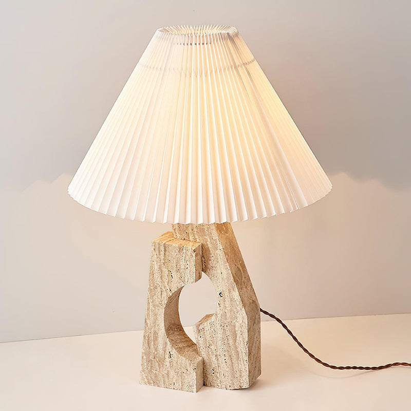 Stone Pillar Table Lamp 16.9"