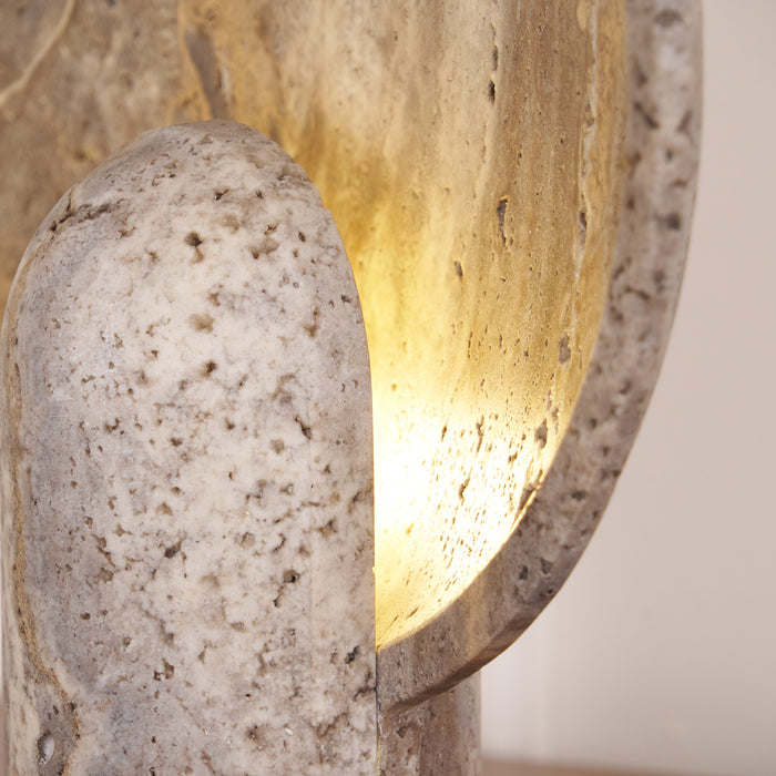 Stone Table Lamp 11.8"