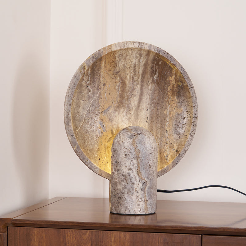 Stone Table Lamp 11.8"