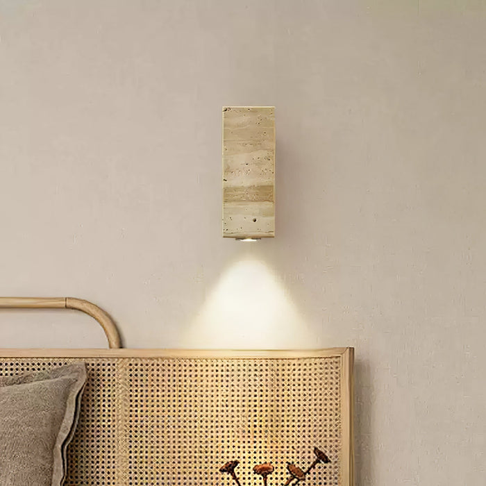 Stone Wood Wall Lamp