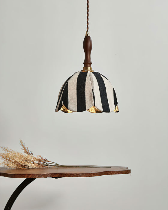 Stripe Tulip Pendant Light 7.9"