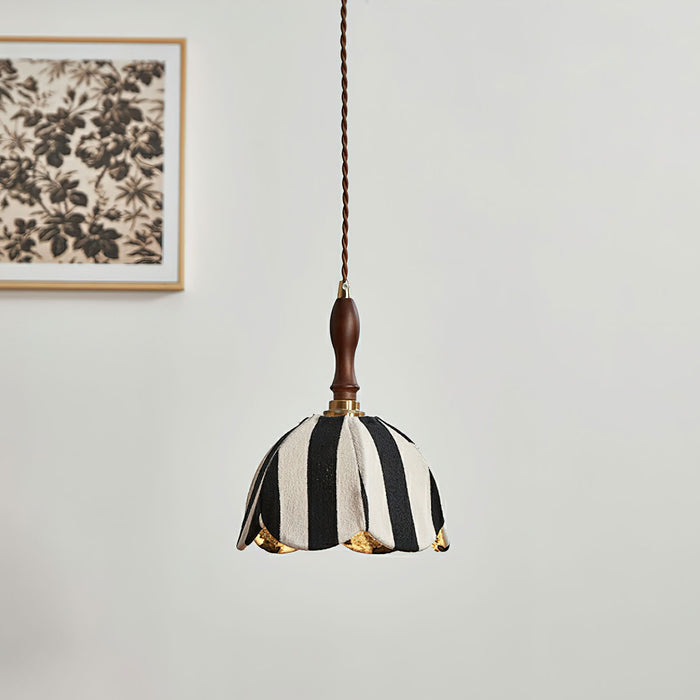 Stripe Tulip Pendant Light 7.9"