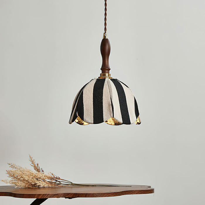 Stripe Tulip Pendant Light 7.9"