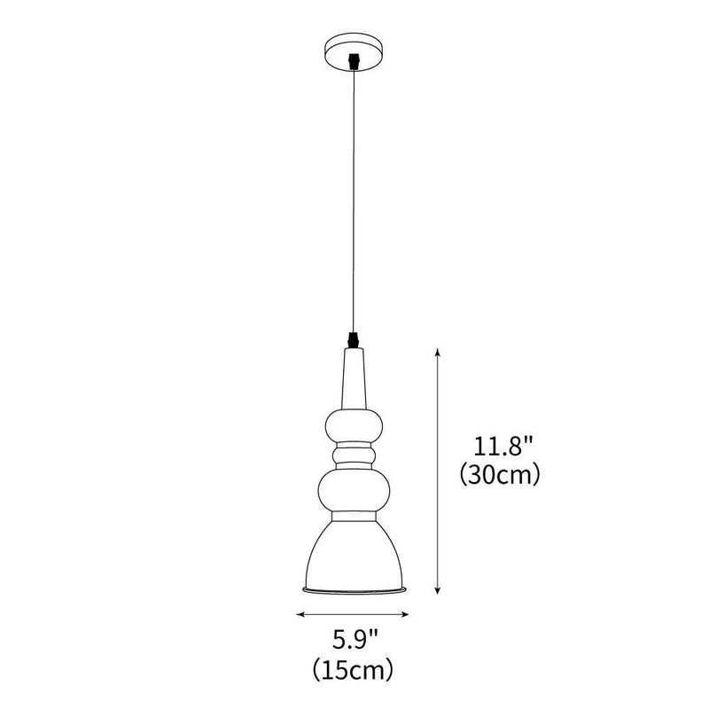 Svelte Noir Pendant Light 5.9"