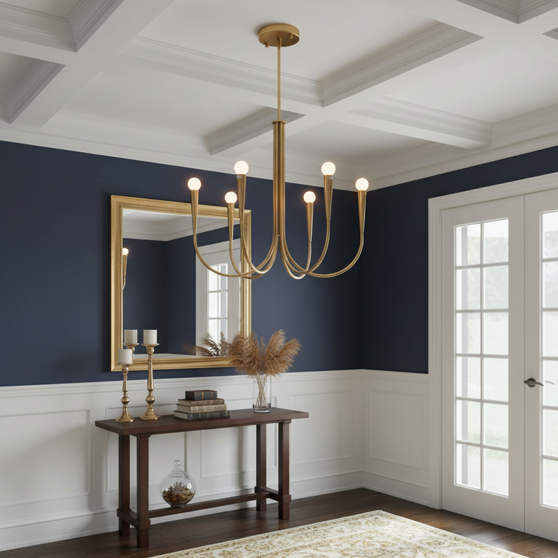 Swoop Arm Chandelier