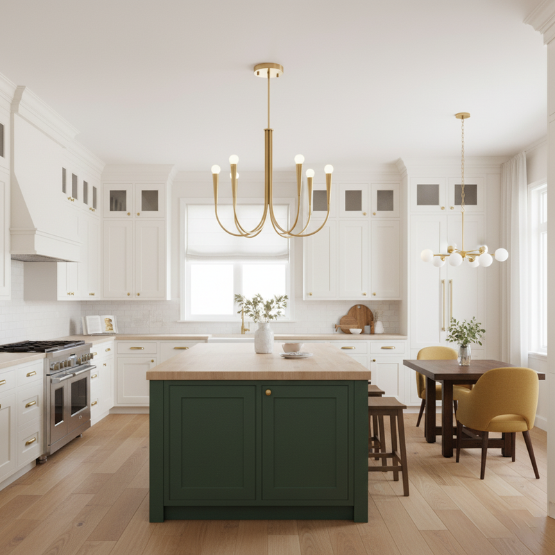 Swoop Arm Chandelier