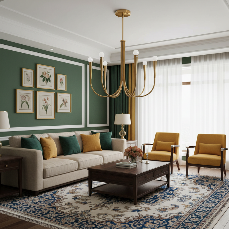 Swoop Arm Chandelier