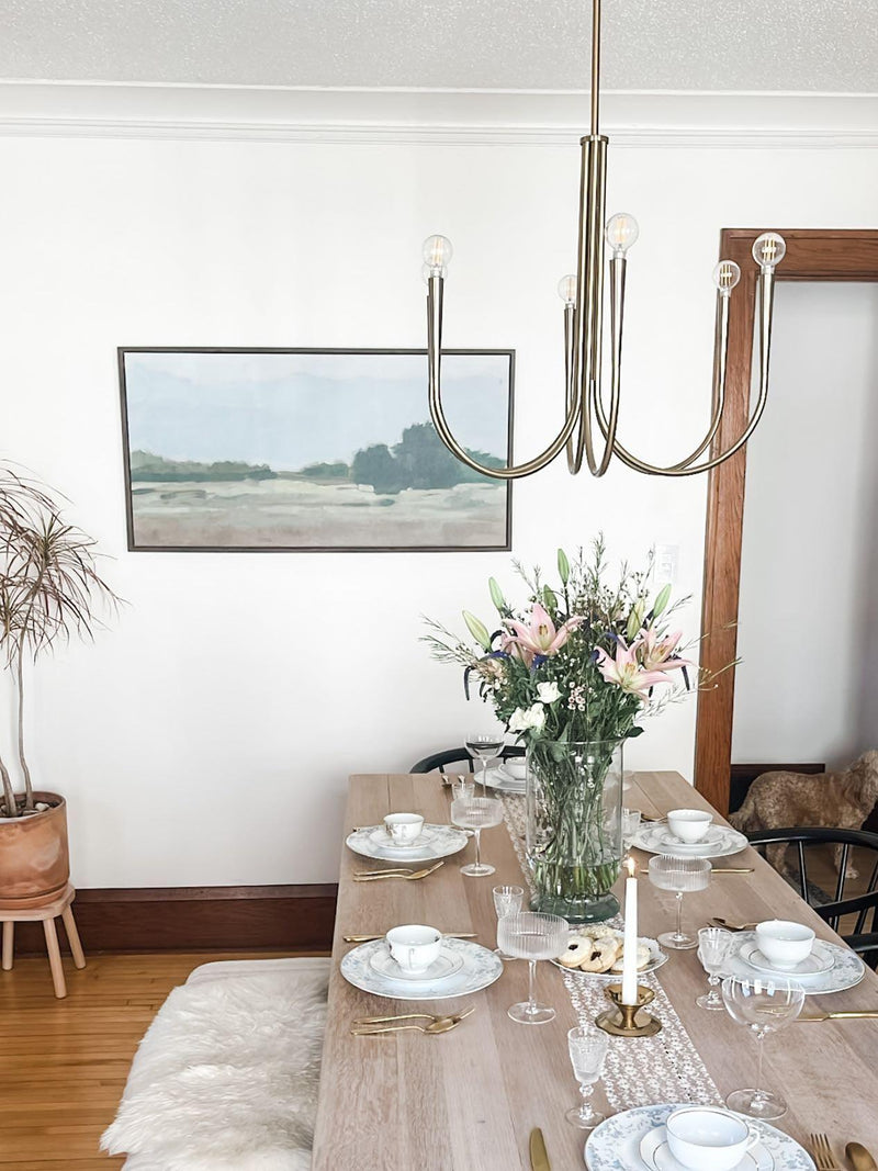 Swoop Arm Chandelier