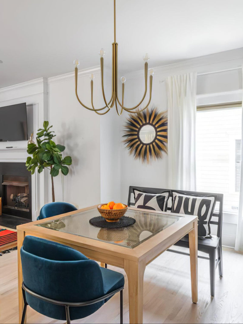 Swoop Arm Chandelier