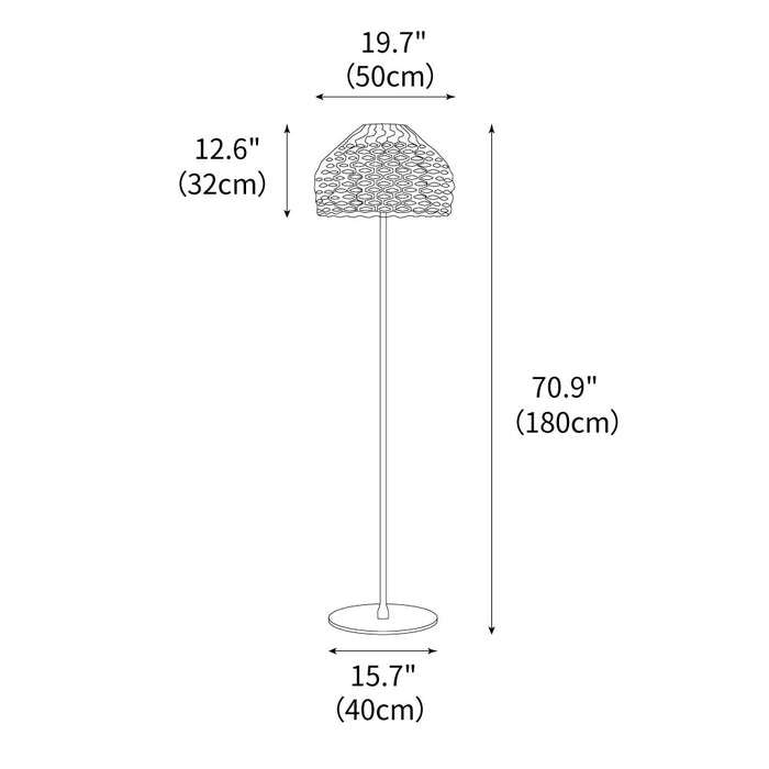 Tatou Floor Lamp 19.7"
