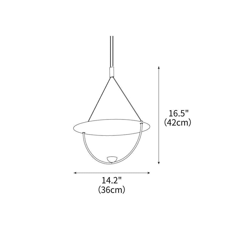 Teardrop LED Pendant Light 14.2"