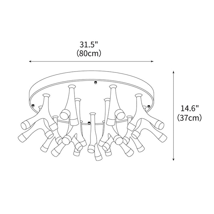 Tentacle Ceiling Lamp