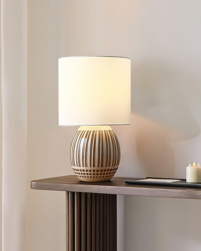Terra Stripes Table Lamp 9.8"