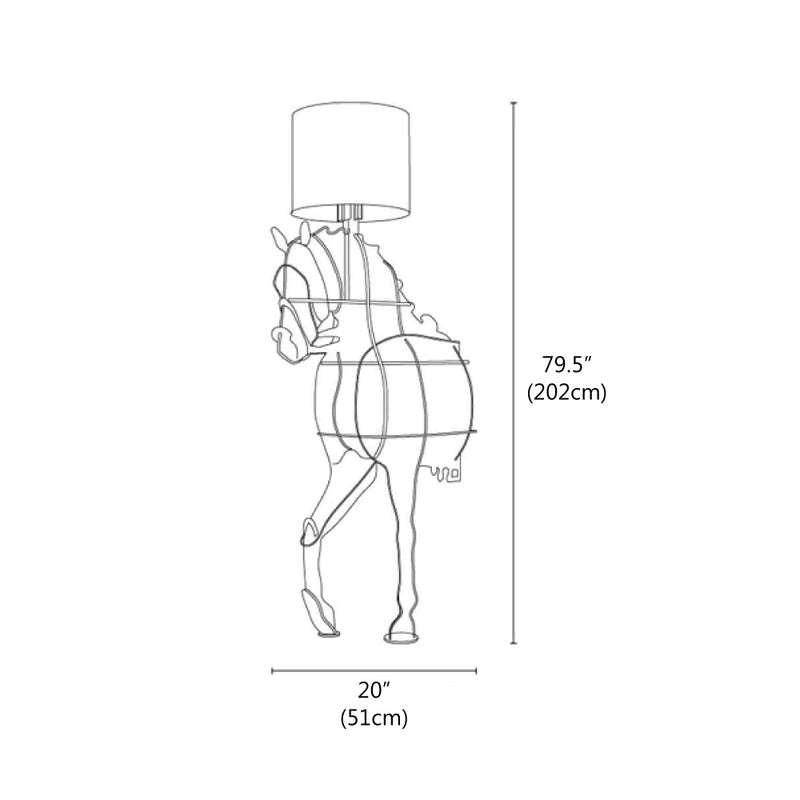Tete Horse Floor Lamp
