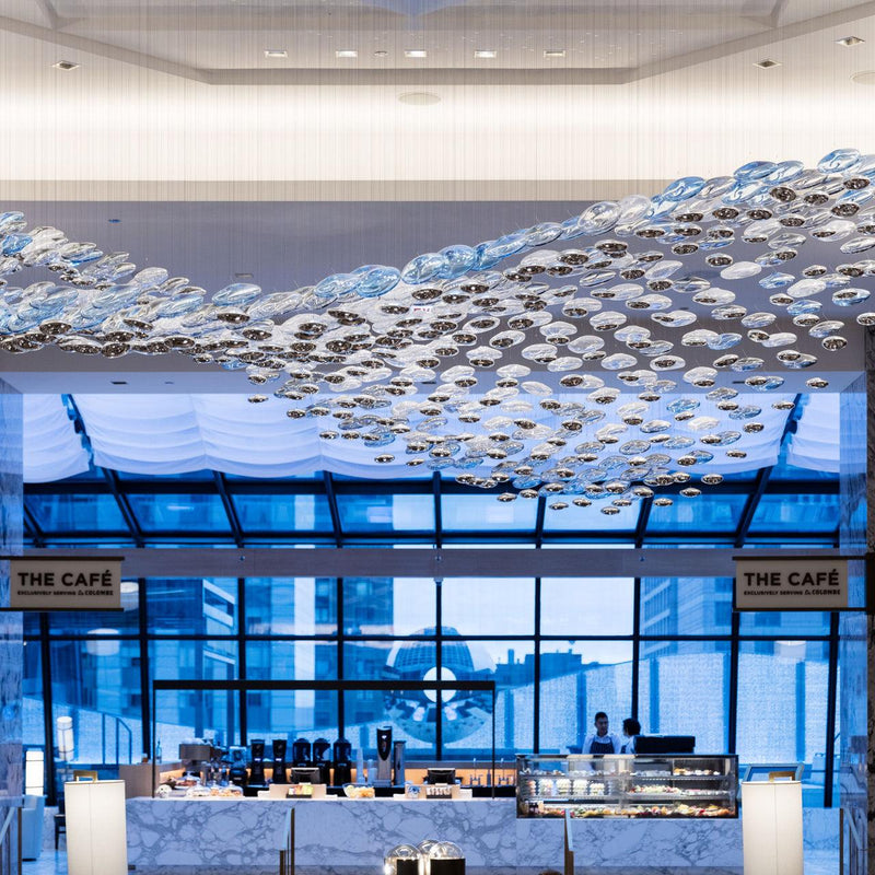 DIY Flying Wave Chandelier