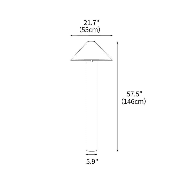 Theo Chrome Floor Lamp 21.7"