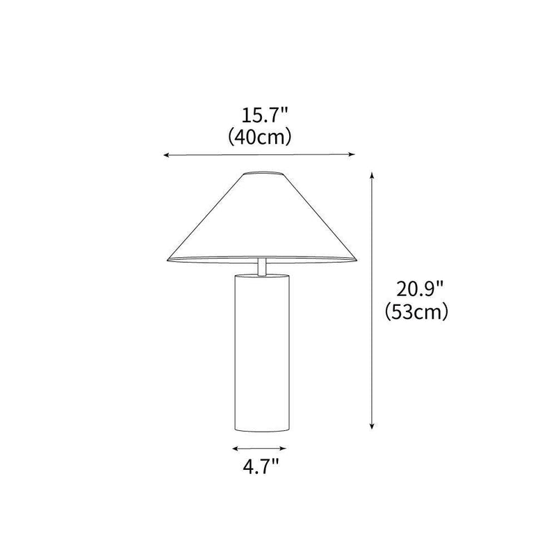 Theo Chrome Table Lamp 15.7"
