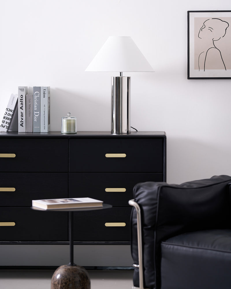 Theo Chrome Table Lamp 15.7"