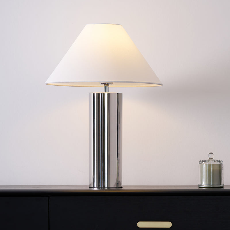 Theo Chrome Table Lamp 15.7"
