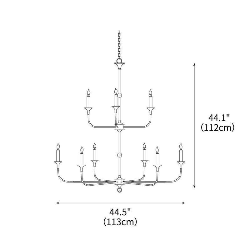 Thousand Brass Chandelier