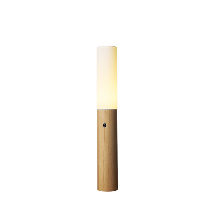 Timber Column Floor Lamp