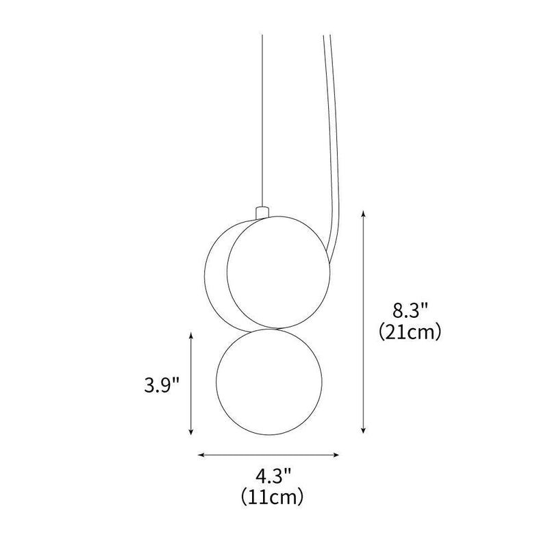 Tranquil Glow Pendant Lamp 4.3"