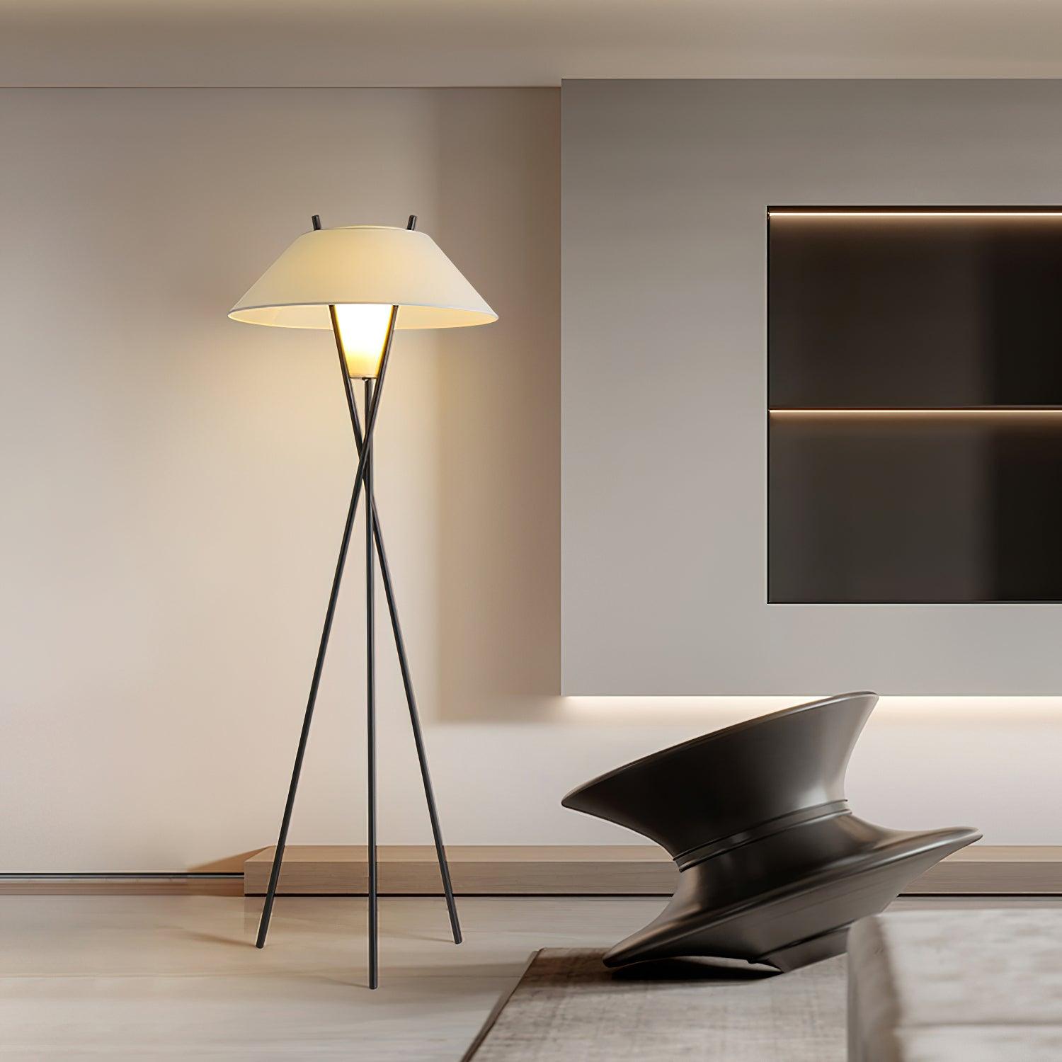 Tripod Cap Floor Lamp 23.6