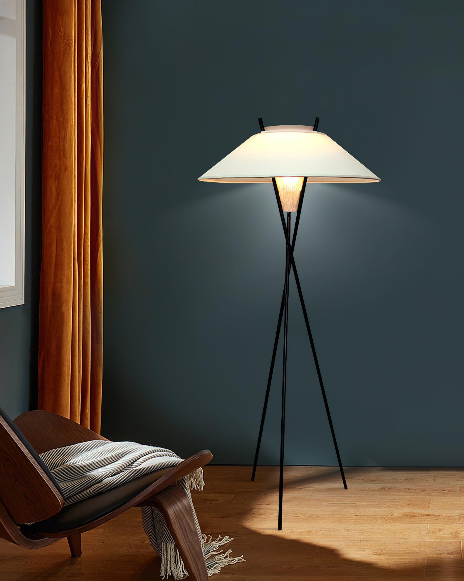 Tripod Cap Floor Lamp 23.6