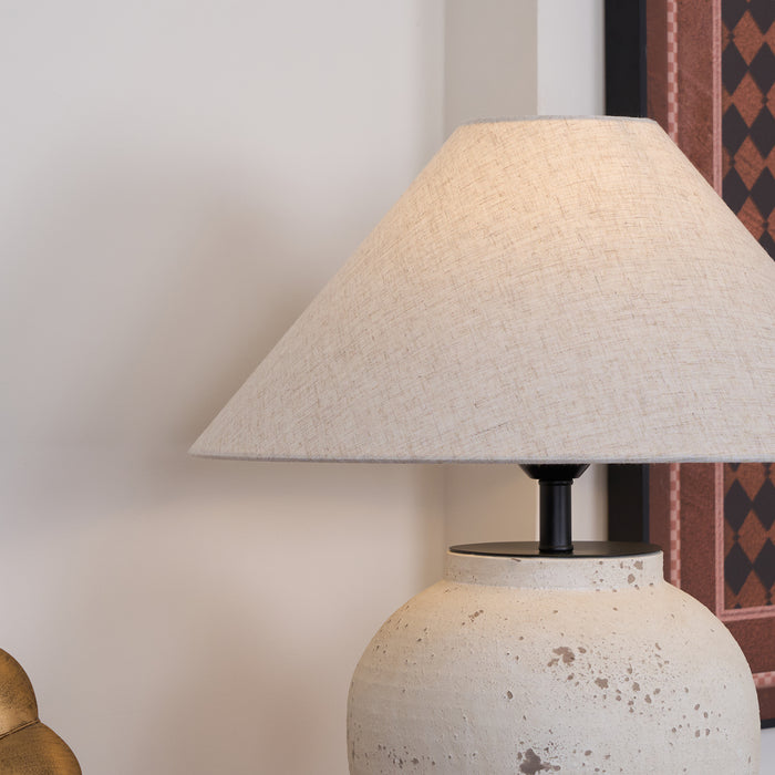 Tuscan Stone Table Lamp 17.7"