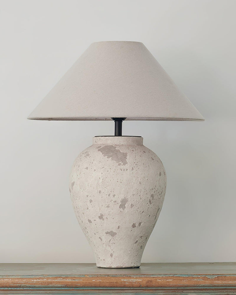 Tuscan Stone Table Lamp 17.7"