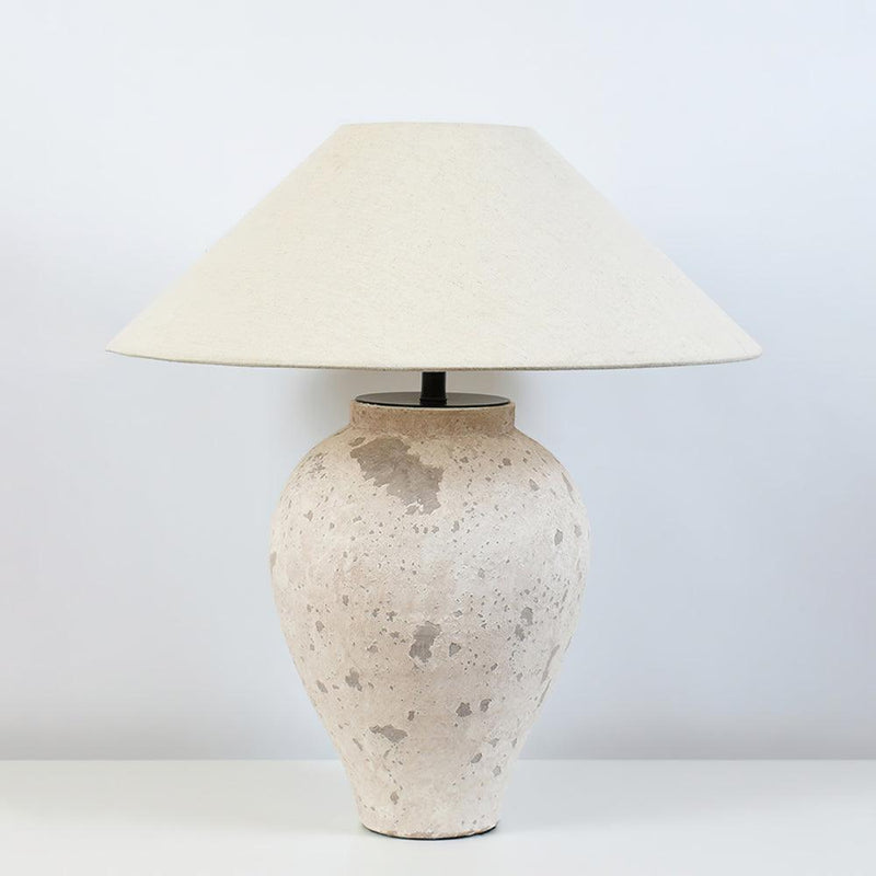 Tuscan Stone Table Lamp 17.7"