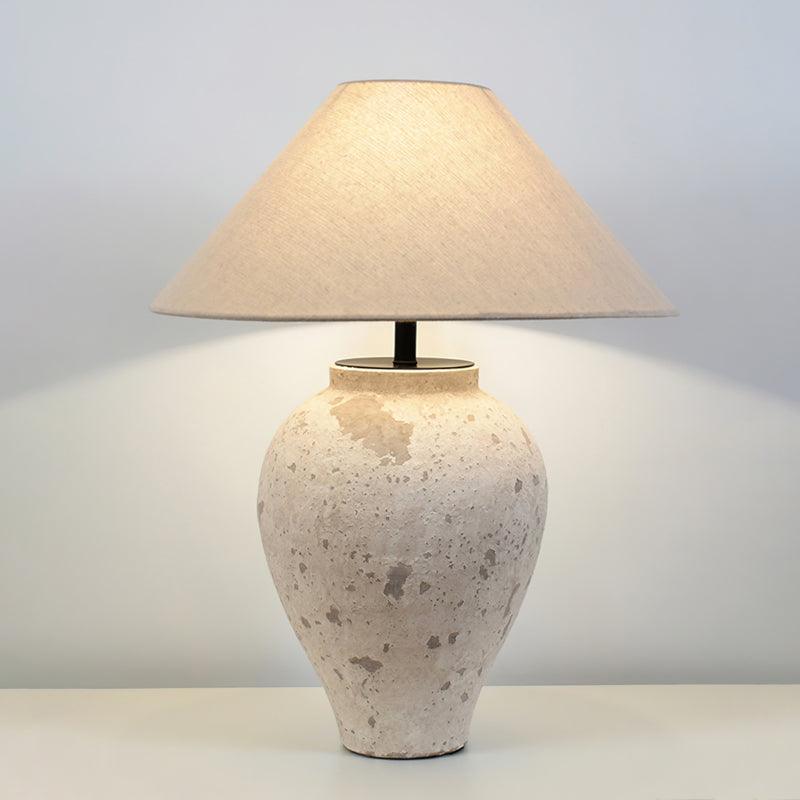 Tuscan Stone Table Lamp 17.7"