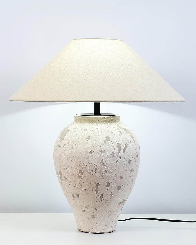 Tuscan Stone Table Lamp 17.7"