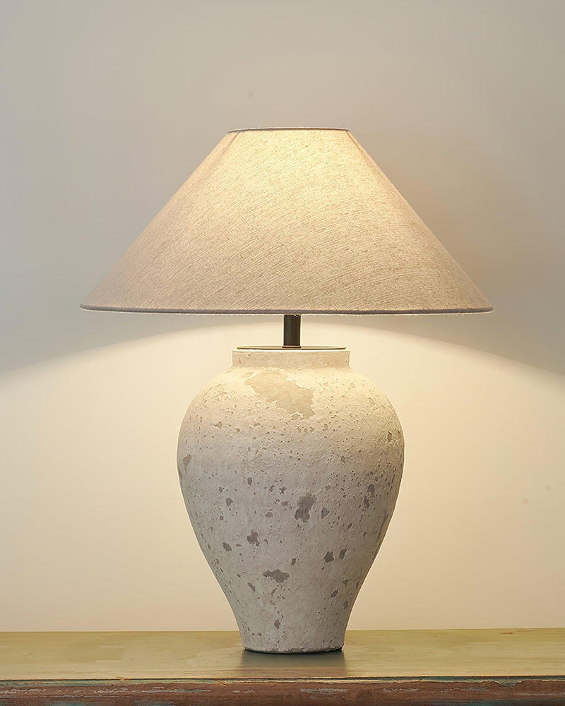 Tuscan Stone Table Lamp 17.7"